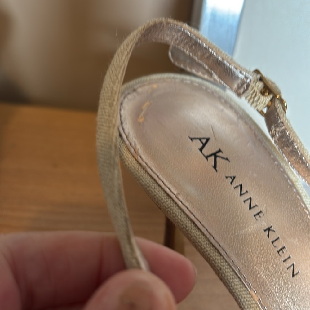 Size 6.5-  2 Pair Anne Klein Designer Shoes - sling backs and ankle boots. - Picture 6 of 15